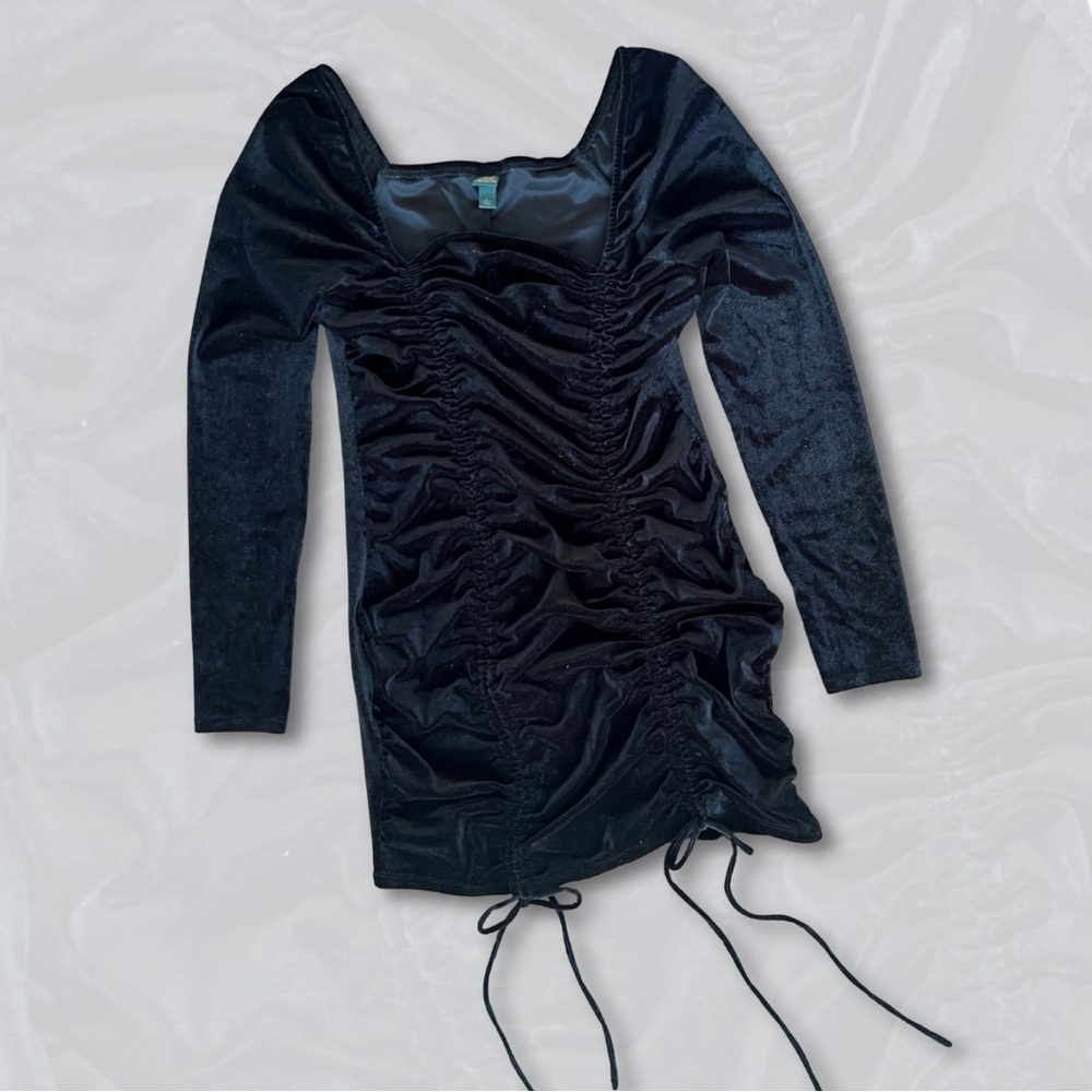 Wild Fable Black Dress with Ruched Detail